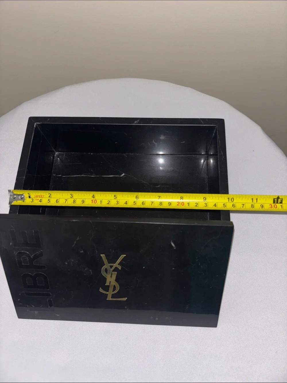 Yves Saint Laurent Marble Libre Collector’s Black and Gold Storage Box